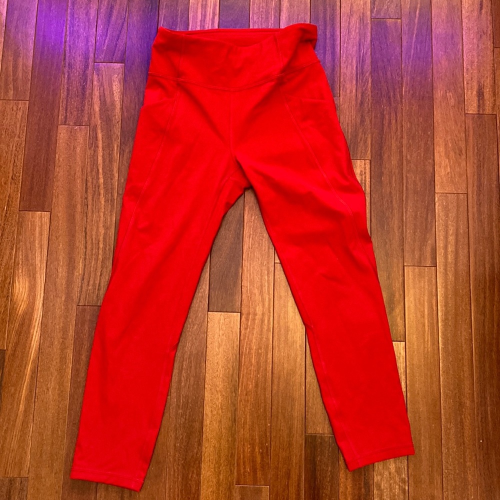 Lululemon red leggings (size 6)